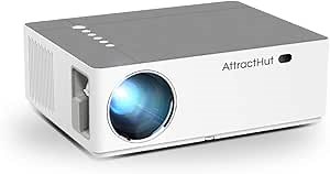 Native 1080P Projector 6000 Lumens - Full HD Video Projector 1920 x 1080,5D Keystone Correction Support 4k & Zoom, Home Theater Projector System Compatible with PC,TV Box,PS4