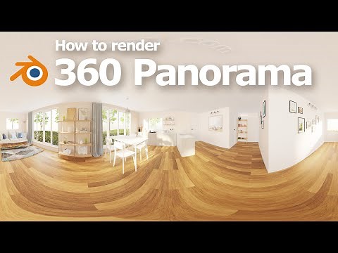 Blender Panoramic Camera to render 360 background image for HDRI environment lighting