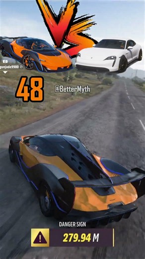 😱 McLaren Sabre vs Porsche Taycan Turbo S! EV vs Hypercar Madness 🚀💥 #shorts