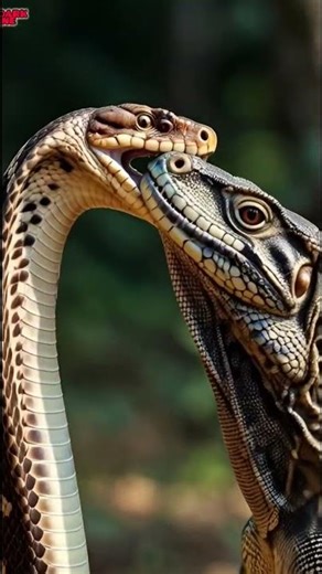 King Cobra vs Monitor Lizard | Deadly Jungle Showdown 🐍🦎