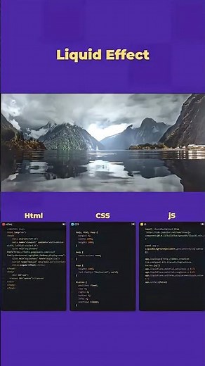 Liquid Effect | HTML | CSS | JavaScript