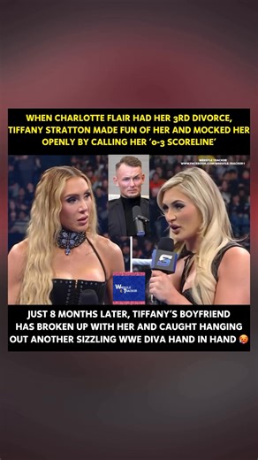 Tiffany Stratton made fun of Charlotte Flair divorce and her bf broke up with her #tiffanystratton #wwe | WrestleTracker 2.0