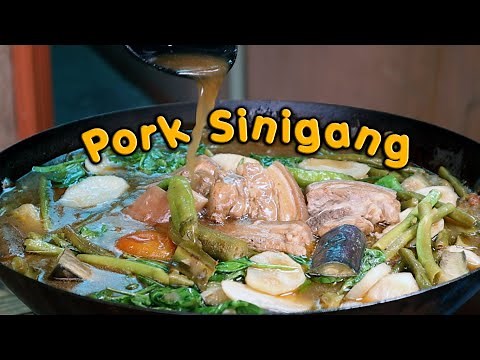 KILLER PORK SINIGANG RECIPE | SINIGANG NA BABOY WITH GABI | How to cook Sinigang | Kuya Dex