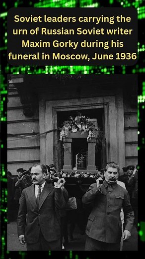 Funeral of Soviet writer Maxim Gorky