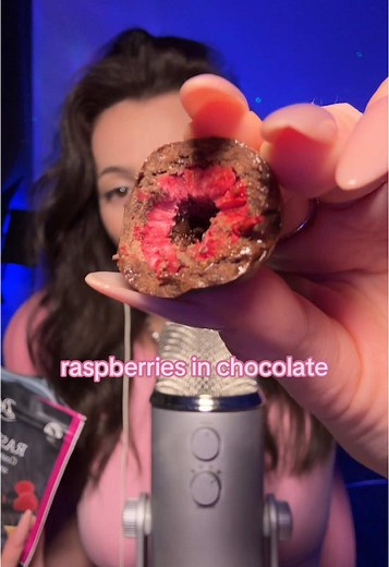 Delicious Raspberries in Chocolate ASMR Experience