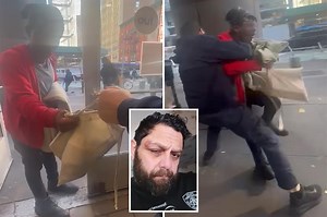 Wild video shows Walgreens security guard getting hit by shoplifter — and HE’s the one arrested