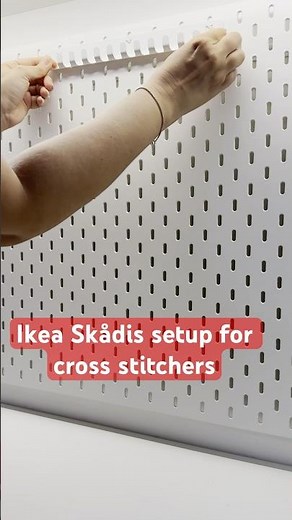 IKEA SKÅDIS Hack: Organize Your Cross-Stitch Essentials! #flosstube