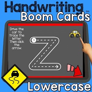 Handwriting Car Theme - Boom Cards