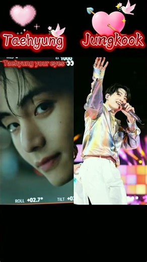 Taehyung Vs Jungkook ❣️ whatsapp status 💓 BTS 😍 #jk #v #jungkook #taehyung #taekook #bts