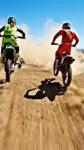 3 Dirt Bikes. One Epic Desert Chase! 🏍️💨🔥