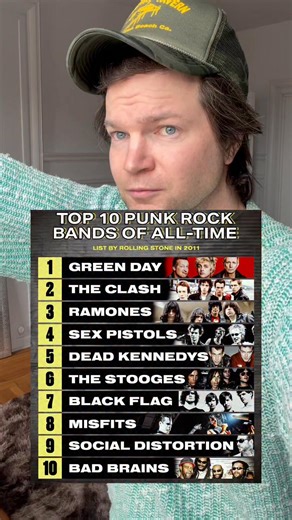 The top 10 punk rock bands of all time! Not sure I totally agree with this list. I LOVE Green Day but I would necessarily call them punk rock compared to the others on this list! | Chris Tuck