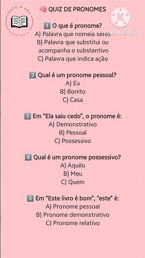 Você sabe tudo sobre PRONOMES?