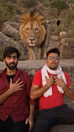 Lion attack #viral #ytshorts #trending #vlog #tiger #lion #kinglion #forest #youtubeshorts