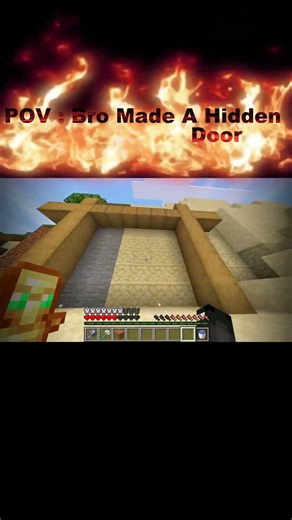 Bro Made A Hidden Door 🤯#minecraft #viral #trending #shorts
