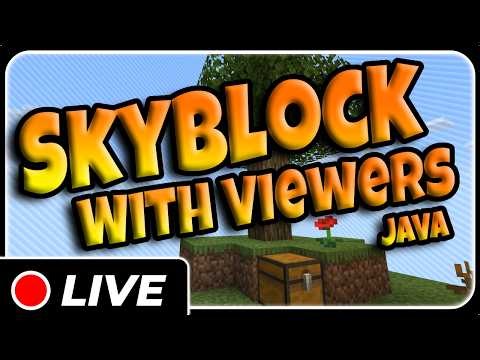 🔴Minecraft Skyblock JAVA - With Viewer IP PINNED IN COMMENTS 1440p