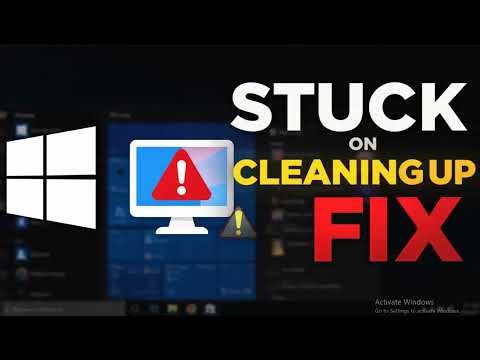 How to Fix Windows Computer Stuck on Cleaning up Screen