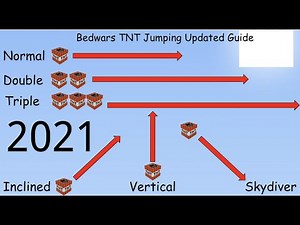 How to Single, Double, and Triple TNT Jump in Bedwars 2021 Updated Tutorial