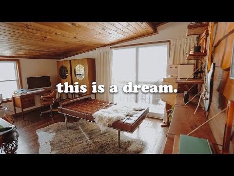 complete home office transformation (mid century modern)