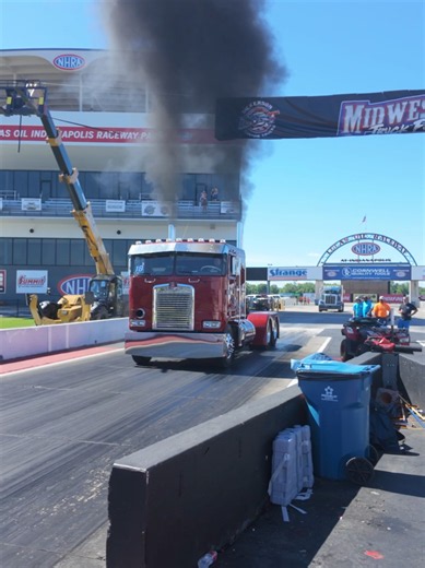 Come check out the Semi Drag Racing! https://midwesttruckfestbydct.com/ June 19th and 20th Lucas Oil Indianapolis Raceway Park #dickersoncustomtrucks #midwesttruckfest #patrolbase #patrolbase
