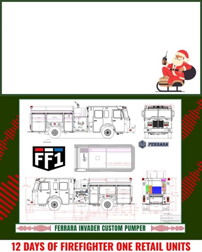 FF1 on Instagram: "🎄 Day 9 of the 12 Days of Apparatus 🎄 Built to Answer the Call — Power, Performance, and Proven Design Today’s spotlight is on a custom pumper engineered for reliability, pump performance, and smart compartmentation, ready to serve for decades. 🚒 Key Specs at a Glance • Pump: 1750 GPM • Tank: 750-gallon polypropylene, “L” shaped • Engine: Cummins X10 MHD — 450 HP / 1250 ft-lbs (EPA 2027) • Transmission: Allison 3000 EVS • Cab: Long 4-door LFD with 10” raised roof • Seating: