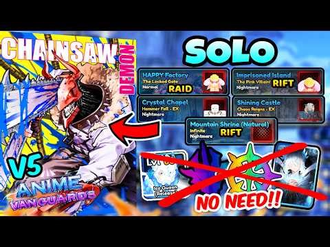 1 DPS? INSANE CHAINSAW MAN (DENJI) DESTROYING Anime Vanguards’ Hardest Game Modes Solo!