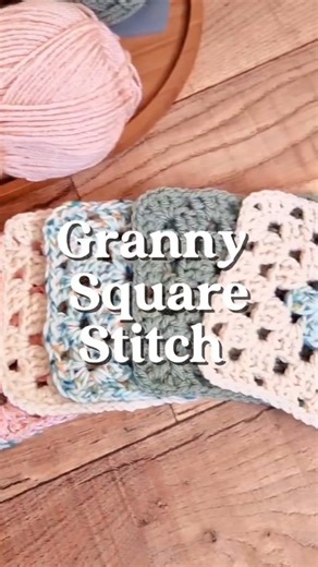 ThreadandTangle | 🧵 Granny squares are crocheted in clusters of stitches — treble crochet (UK) / double crochet (US) in groups of three. That simple rhythm... | Instagram