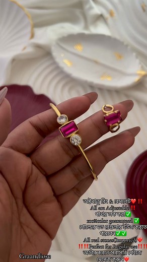 22K views · 191 reactions | Stone- Ruby nd zirconium Metal- Oshthodhatu | Graandiose Jewelry Empire | Facebook