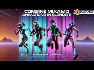 BEST Way to Combine Multiple MIXAMO Animations in Blender 4.2