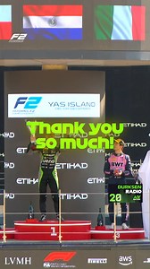 "Mate this was so nice!" 💬😄 The perfect way for Duerksen and AIX to round off two seasons together 🤝 | FIA Formula 2