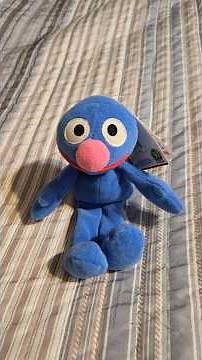 VINTAGE 1997 TYCO SESAME STREET BEANS GROVER PLUSH STUFFED TOY 6" #sesamestreet #grover
