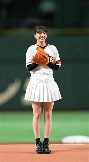 The fastest pitch ever thrown by a woman at a ceremonial opening ceremony was thrown by undergrou...
