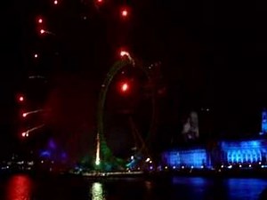 New Year Fireworks Show in London 2006