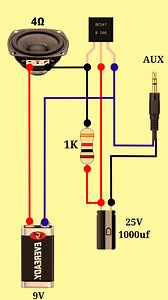 Audio Amplifier For 9v battery circuit #shorts #electronics #diy | Electric 2.0