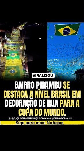Pirambu neighborhood decorates streets for the 2026 World Cup