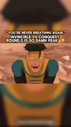 "Invincible VS Conquest round 2 Peak fight"ABSOLUTE CENIMA 🍿#conquest #amazonprime #invincible