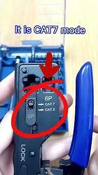 How to adjust the crimping tool for different types of RJ45 connectors? #shorts #rj45 #vcelink