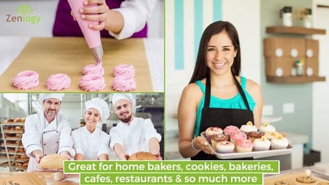 Zenlogy Parchment Paper Sheets 12x16 (200 sheets) for Baking - Unbleached Chlorine-free High Heat Non-Stick Pre-Cut Parchment Paper for Half Sheet Pans