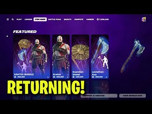 LEVIATHAN AXE CONFIRMED RETURN DATE in FORTNITE ITEM SHOP! (Leviathan Axe Pickaxe Returning)