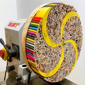 Turn Colored Pencils And Epoxy Resin Into Extraordinary Creations | Woodworking Skill