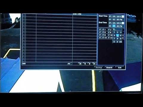 Step 2: How to copy or backup security camera video to a usb drive of a H.264 DVR