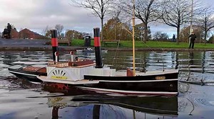 27K views · 1.5K reactions | Also sailing on Sunday, the very sedate paddle tug, Iona | Dundee Model Boat Club | Facebook