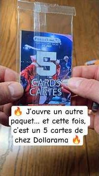 🔥 I'm opening another pack… and this time it's a 5-card deck from Dollarama 🔥 #hockey #hockeycards
