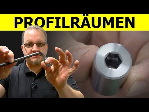 Innensechskant auf einer Drehmaschine herstellen - Profilräumen, Taumeln, Inbus