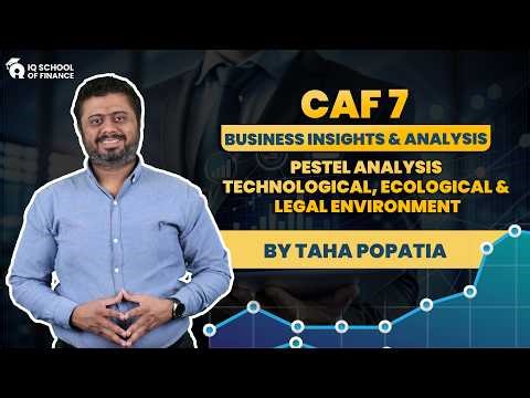 CAF 7 | Pestel Analysis | CHAP # 02 | Technological, Ecological and legal environment | IQSF