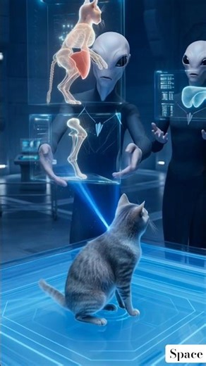 Aliens Discover Earth Cat for the First Time 👽🐱 Future Lab Experiment #space #usa
