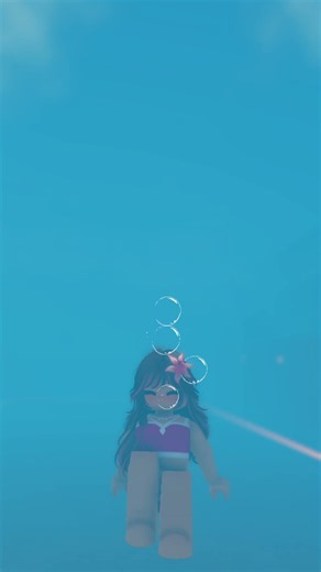Emily Blowing Bubbles Underwater! #roblox #gaming