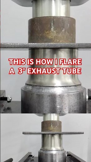 How to EASILY FLARE an EXHAUST tube #howto #DIY #shorts #custom #fyp #foryou #foryoupage #car