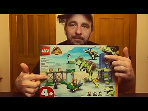 ASMR -RELAXING JURASSIC WORLD LEGO BUILD