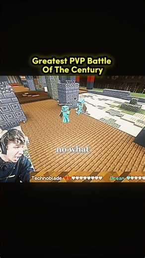 Greatest PVP Battle 🥶|| #shorts #technoblade #dream