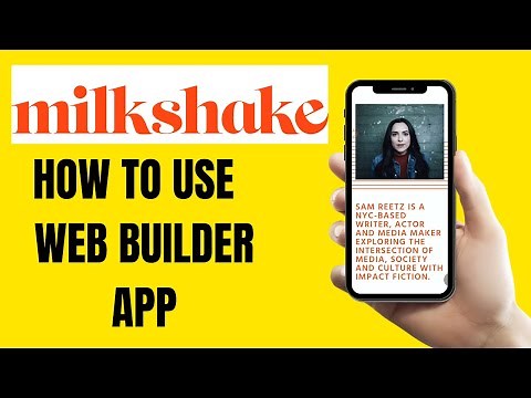 HOW TO USE MILKSHAKE WEB BUILDER APP 2024(HOW TO MAKE A WEBSITENON YOUR PHONE 2024)